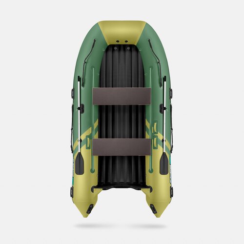 Надувная лодка GLADIATOR E420S зелено-оливковый