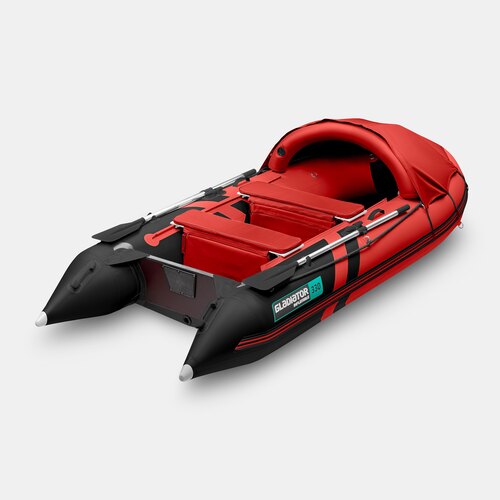 Надувная лодка GLADIATOR C330AL красно-черный